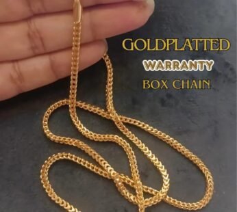 Gold Plated Solid Box Chain -Best Quality