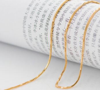 22k Dubai Gold Plated Snake Chain Men Women
